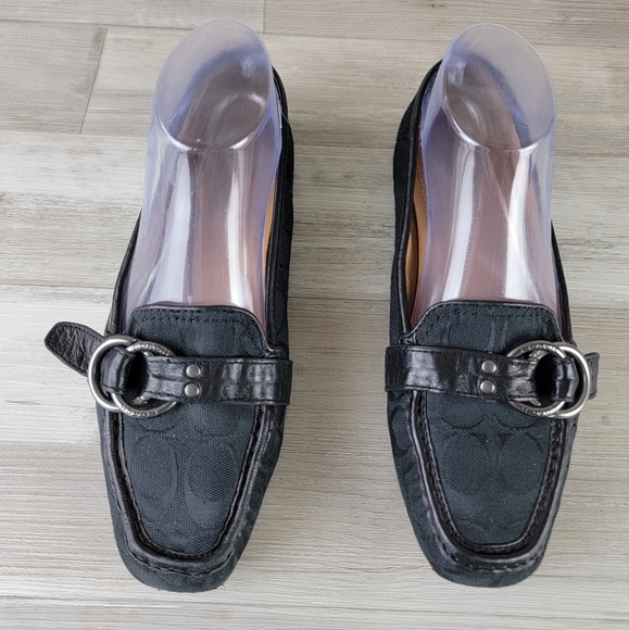 Coach Signature Solid Black Avril Loafer Women's Size 8½B - Picture 3 of 16